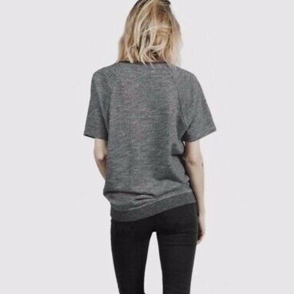 Everlane Grey Short Sleeve Crewneck Sweater - Picture 2 of 8